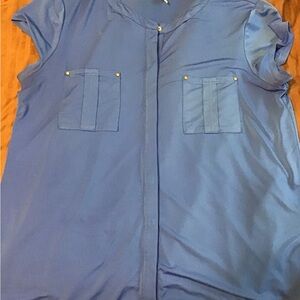 Dana Buchman Royal Blue Blouse